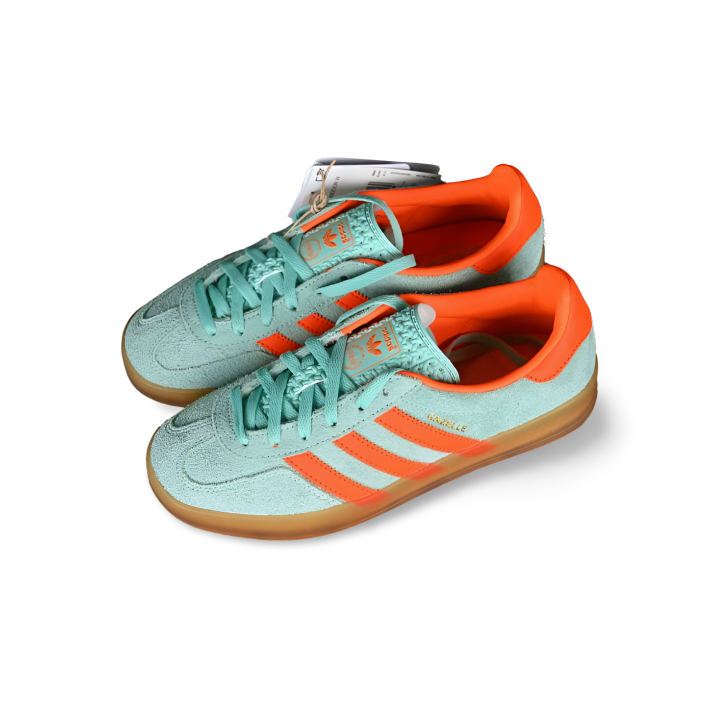 Adidas Gazelle Indoor Pulse Mint/Solar Orange - Sneakers Club