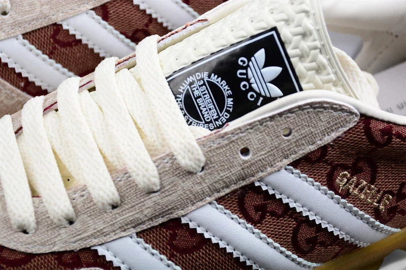 Adidas Gazelle x Gucci Brown/Cloud White - Sneakers Club