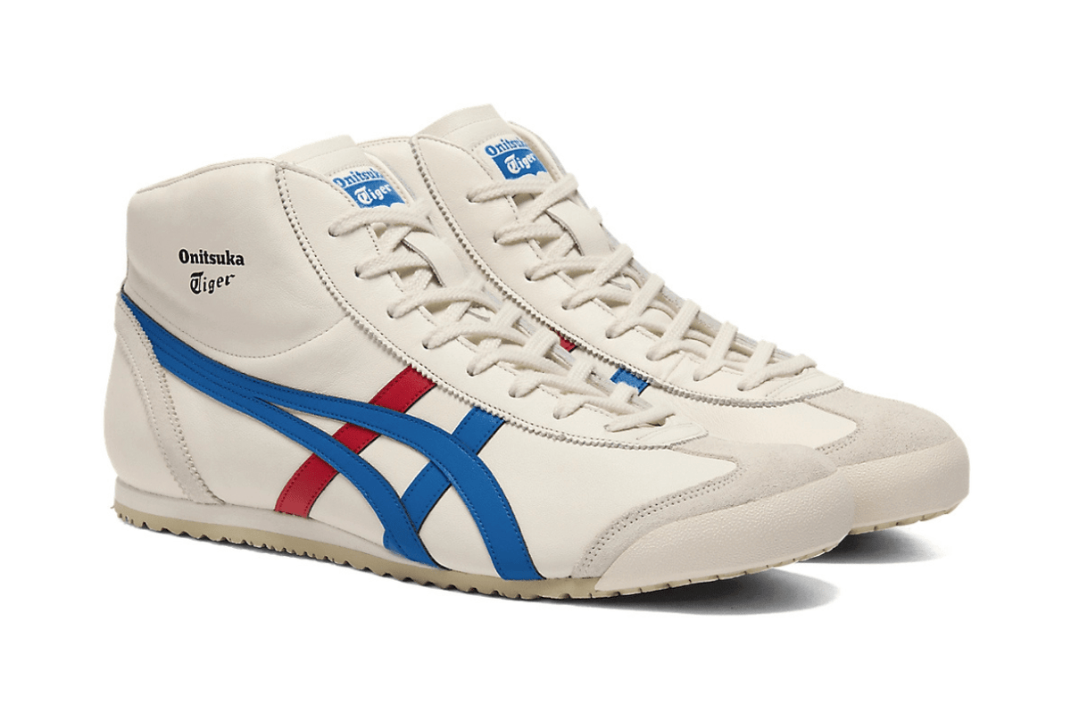 Onitsuka Tiger Mexico Mid Runner Cream/Directoire Blue Bege - Sneakers Club