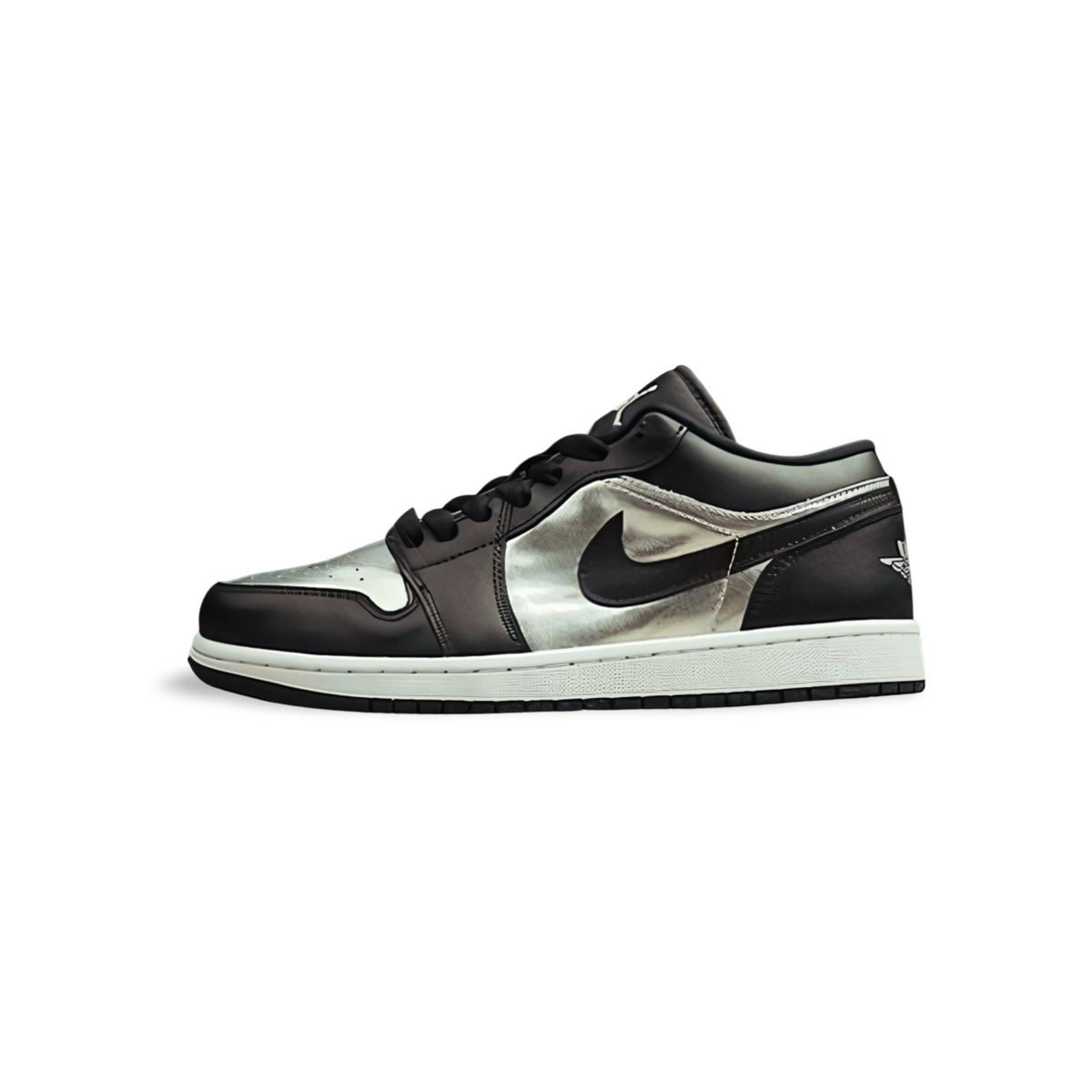 Air Jordan 1 Low “Black Metallic Silver” - Sneakers Club