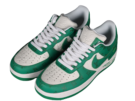 Louis Vuitton x Air Force 1 Low Green - Sneakers Club