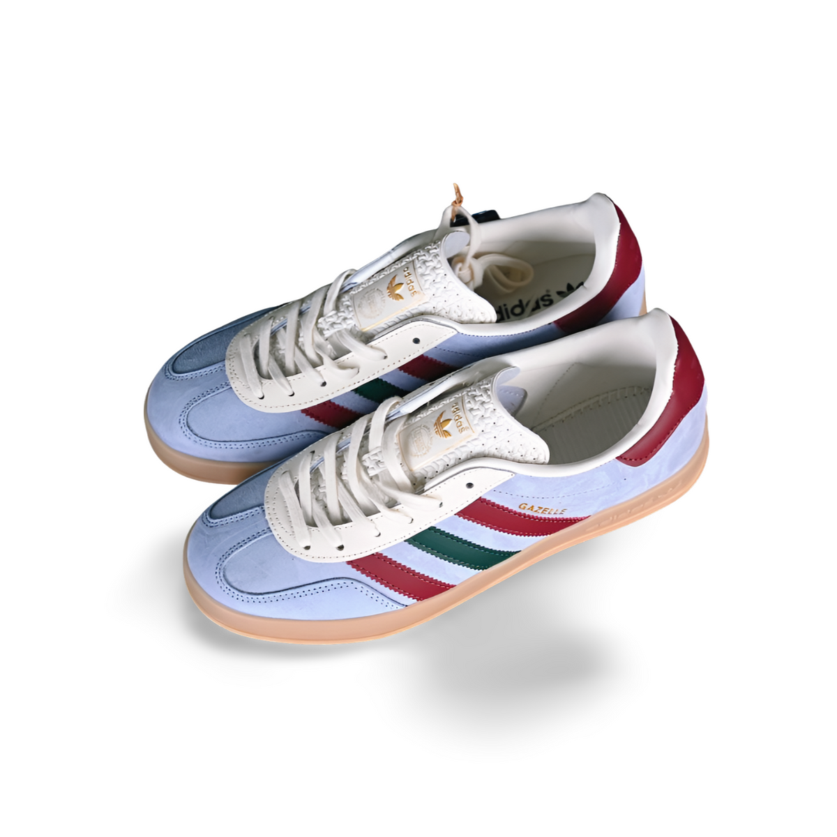 Adidas Gazelle Indoor “Blue Dawn Collegiate Burgundy” - Sneakers Club