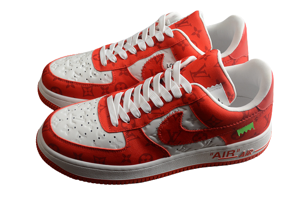 Louis Vuitton x Air Force 1 Low Red - Sneakers Club