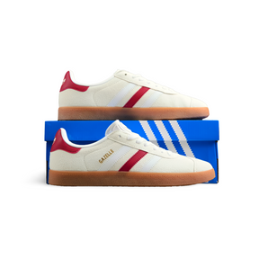 Adidas Gazelle Aluminum Collegiate Burgundy - Sneakers Club