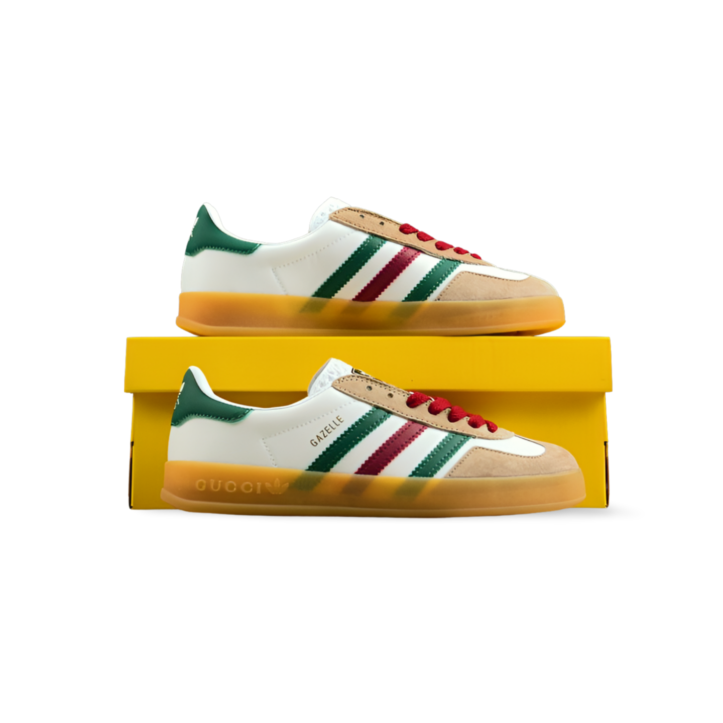 Adidas Gazelle x Gucci White/Green “IA9089” - Sneakers Club