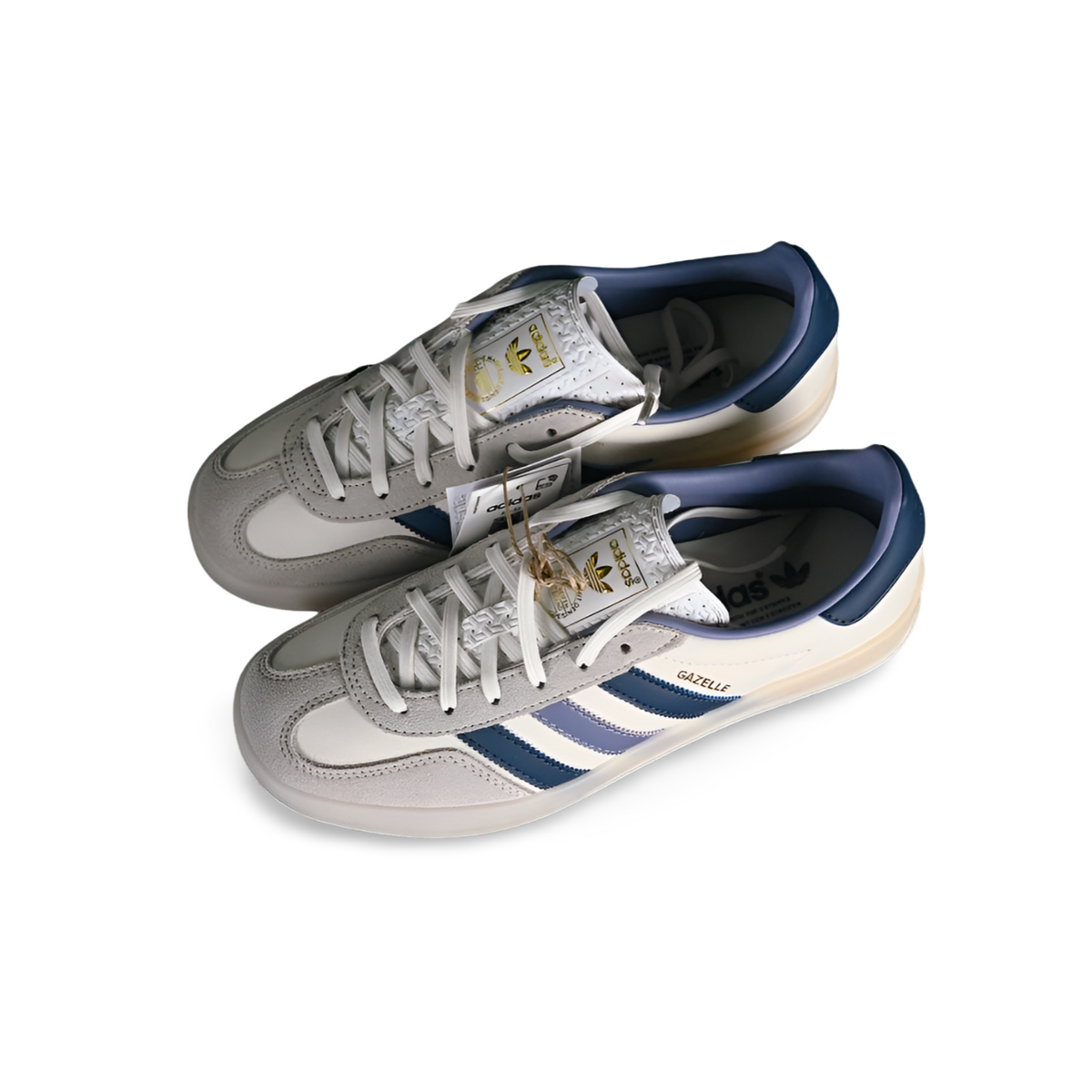 Adidas Gazelle Indoor “Core White/Preloved Ink” - Sneakers Club