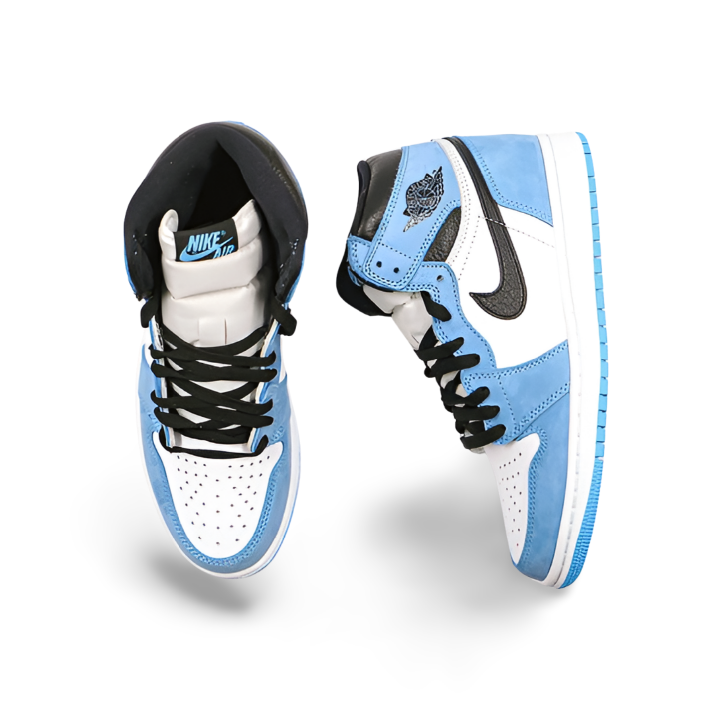 Air Jordan 1 Retro High White University Blue Black - Sneakers Club